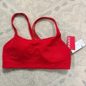 Spanx Low Impact Sports Bra NWT in Spanx Red Medium